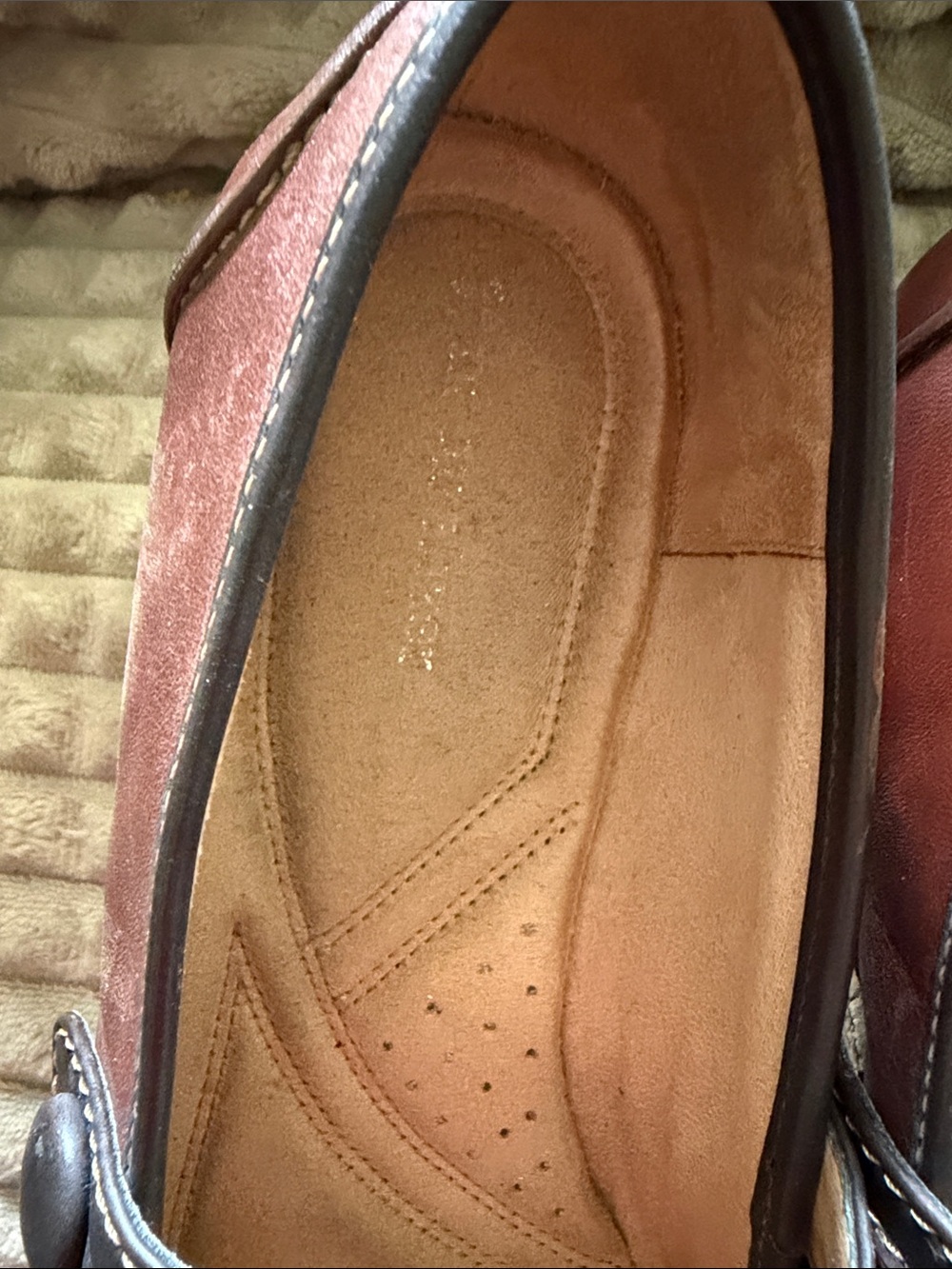 Naturalizer Two-Tone Brown and Black Mary Jane Flats Sz 9 - Picture 7 of 10